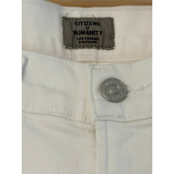 Citizens of Humanity Rocket Crop Petite High Rise Skinny Jeans White 26P NWT - Picture 4 of 7